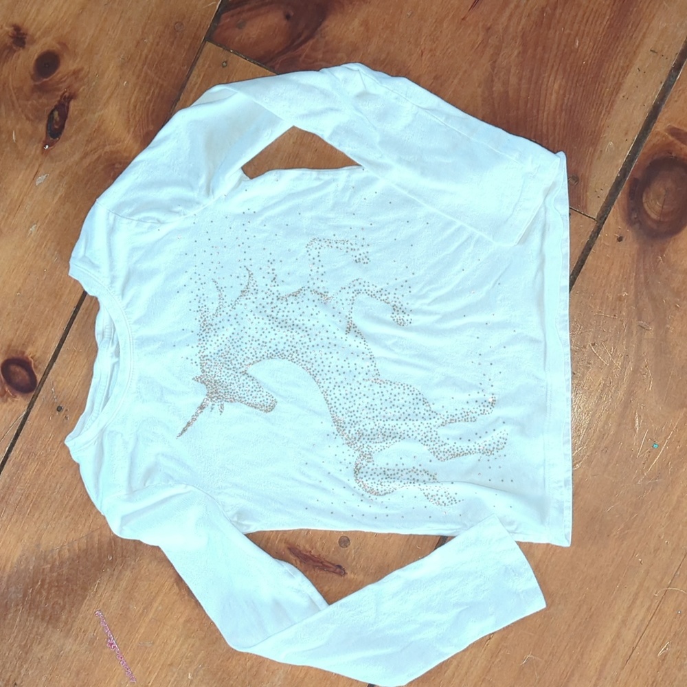 Gold Sparkle Unicorn Shirt
